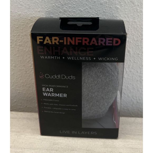 Cuddl Duds 19476 Behind the Head Earmuff Ear Warmer Infrared One Size Charcoal - Picture 1 of 5